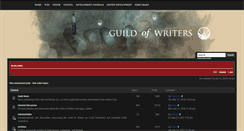 Desktop Screenshot of forum.guildofwriters.org