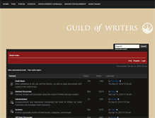 Tablet Screenshot of forum.guildofwriters.org